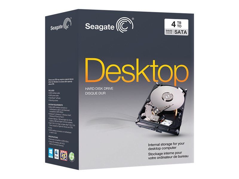 Seagate Barracuda 4TB Desktop HDD - 3.5" Internal SATA 6Gb/s Hard Drive