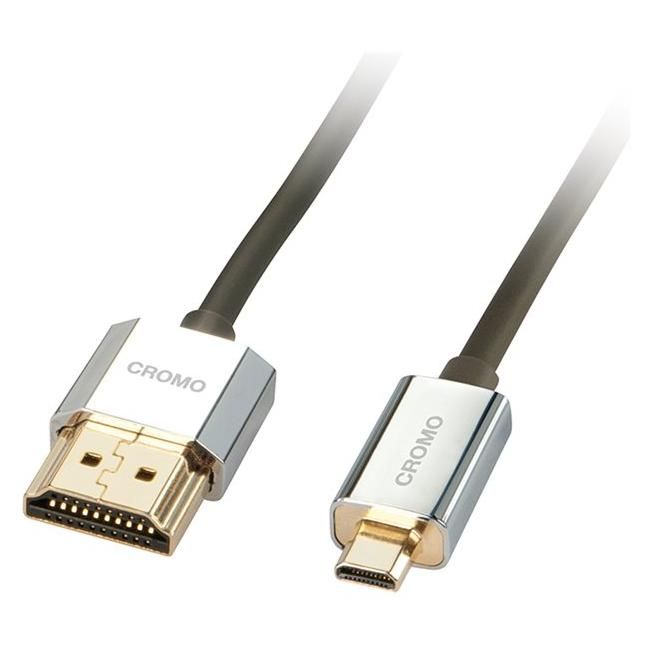 Lindy CROMO Slim High Speed HDMI to micro HDMI Cable with Ethernet