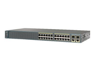 Cisco Catalyst 2960-Plus 24LC-L - Managed Switch - 16 x 10/100 + 8 x 10/100 (PoE) + 2 x Combined SFP Gigabit - Rack Mountable - PoE (123 W)