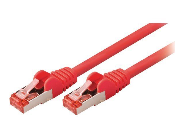 Nedis Valueline Network Cable - 2m, RJ-45 (M) to RJ-45 (M), SFTP, CAT 6, Halogen-Free, Molded Round, Crochet-Less, Red