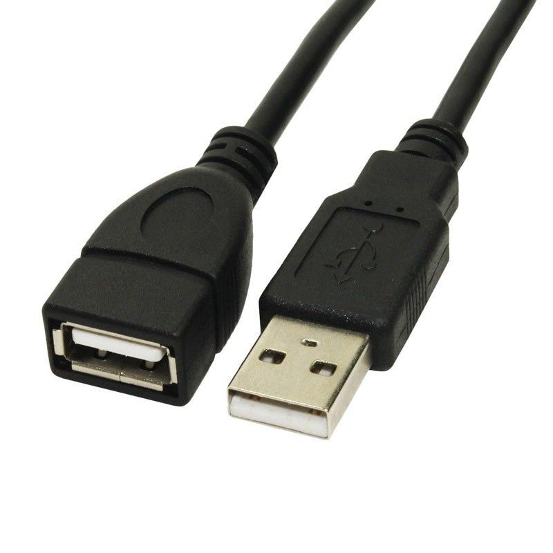 USB 2.0 Extension Cable, 16cm Black