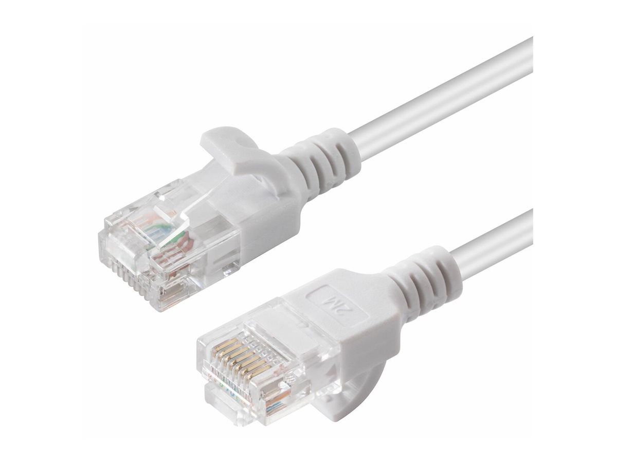Cable de red MicroConnect - 15 m, CAT6 UTP, RJ-45 (M) a RJ-45 (M), Blanco