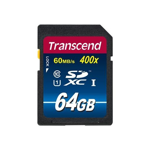 Transcend Premium Flash Memory Card - 64GB - UHS Class 1/Class 10 - 300x - SDXC UHS-I