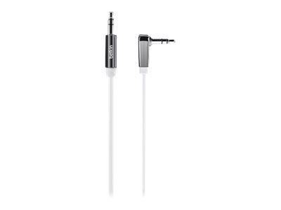 Belkin MIXIT Aux Cable - Audio Cable - 3.5mm Stereo Male to Male - 91cm - Black - Flat, 90° Connector
