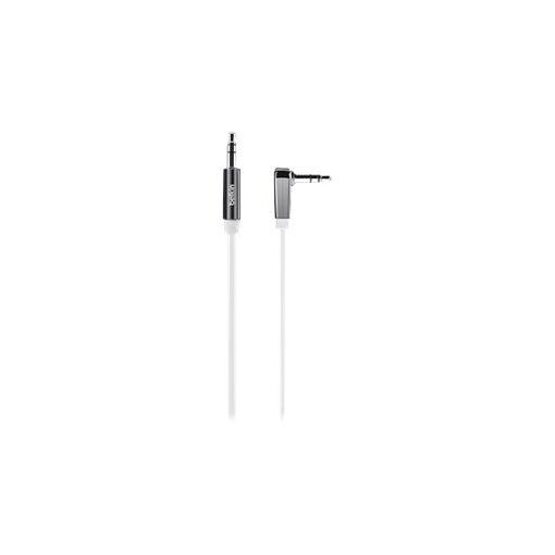 Câble Belkin MIXIT - Câble audio - 3,5 mm stéréo mâle à mâle - 91 cm - Noir - Plat, connecteur à 90 °
