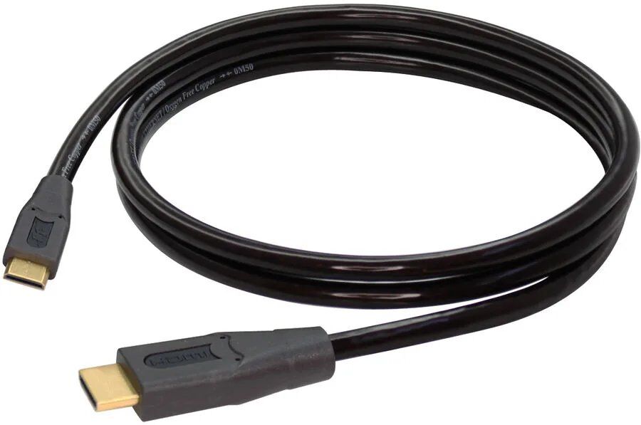 Câble Real Cable HDMI avec Ethernet - 2 m, mâle Type C à HDMI mâle - certifié 4K