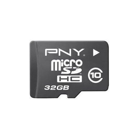 Pny 32GB MicroSDHC Memory Card (Class 10 with Adapter)