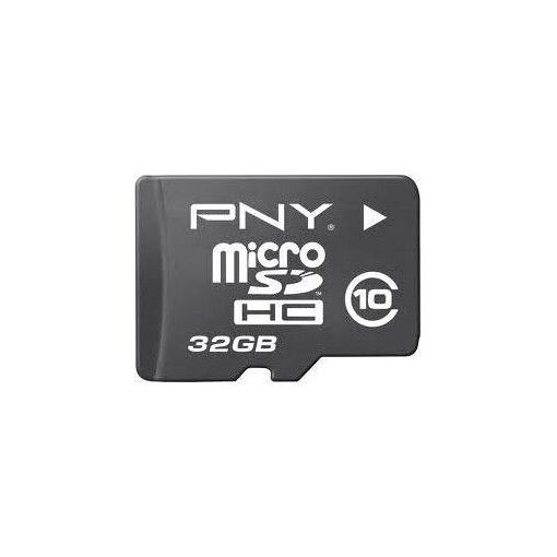 Pny 32GB MicroSDHC Memory Card (Class 10 with Adapter)