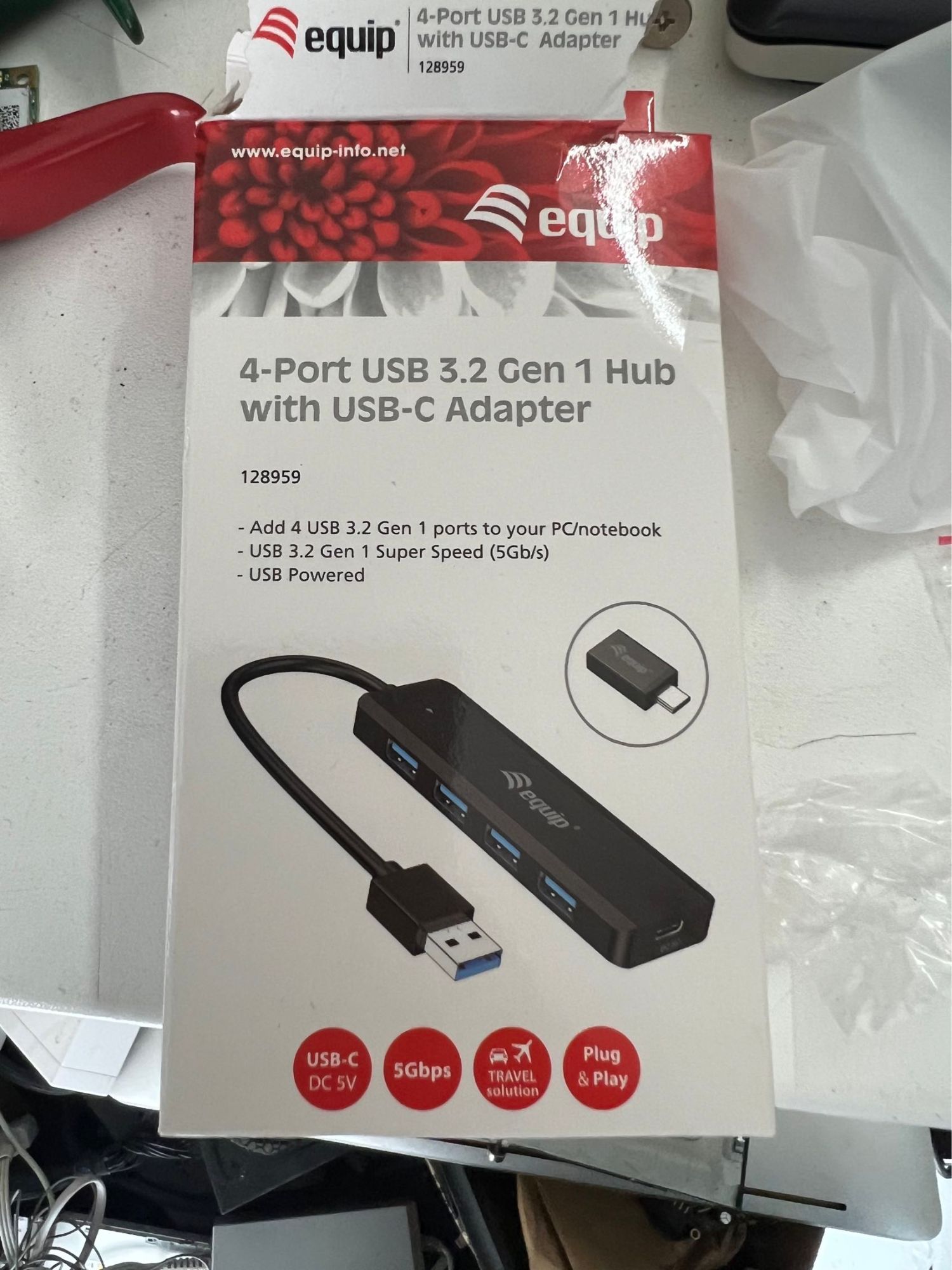 Digital Data Communications 4-Port USB 3.0 Hub