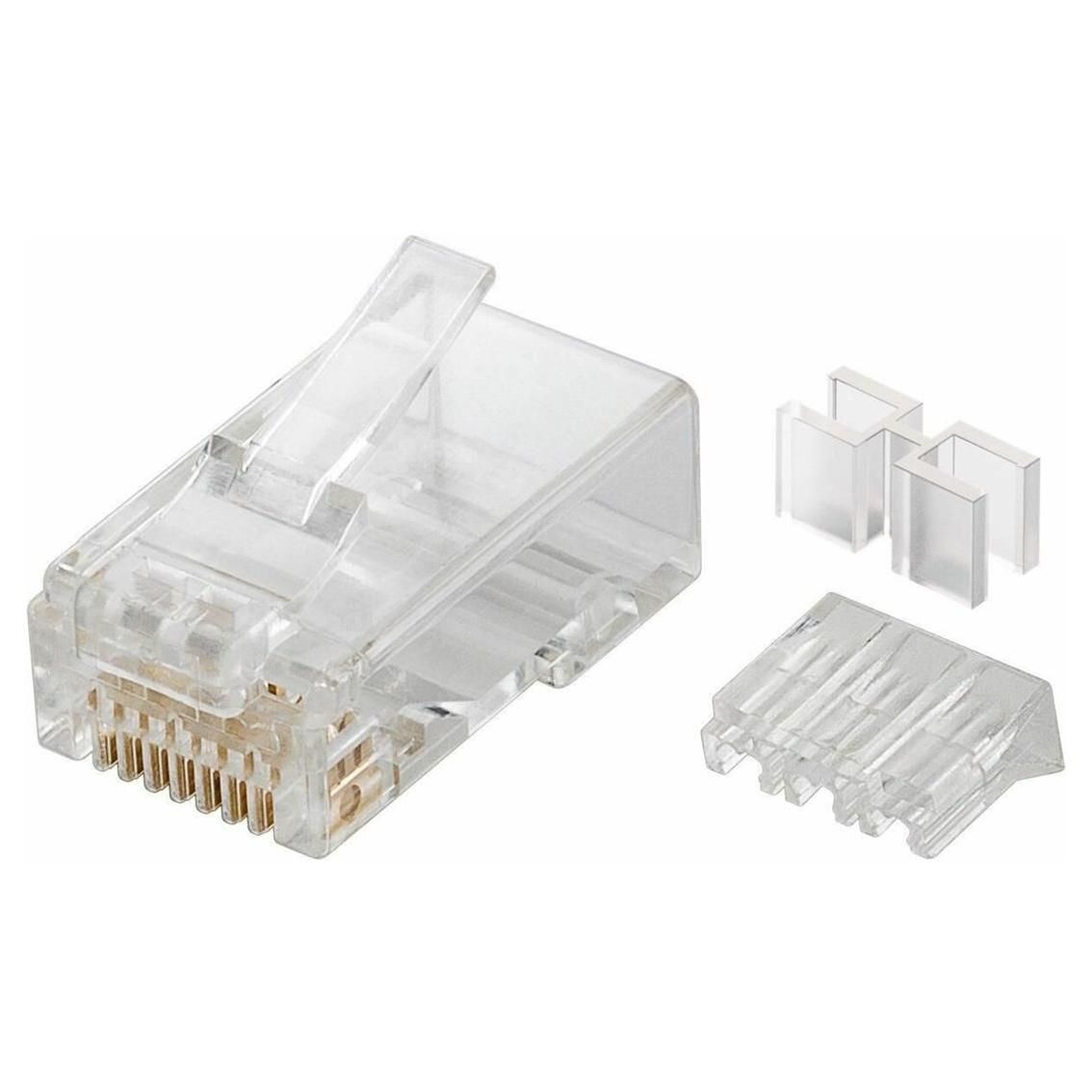 Conector modular MicroConnect - Conexión de red - RJ-45 (M) - Desprotegido - CAT 6 - Sólido, bloqueado (paquete de 10)