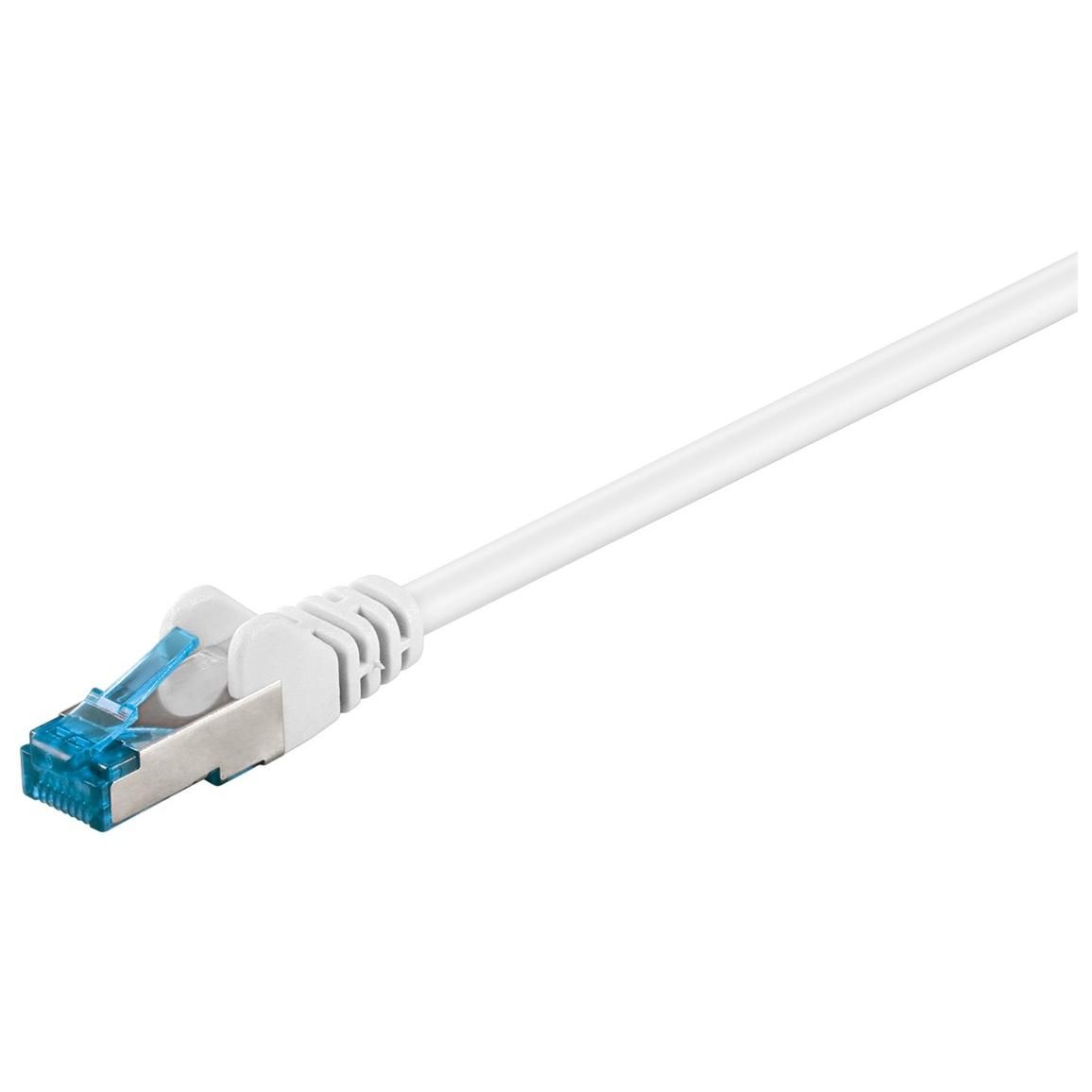 Cable de red HP Goobay 5m Cat 6A SSTP (S/FTP) recto - Blanco