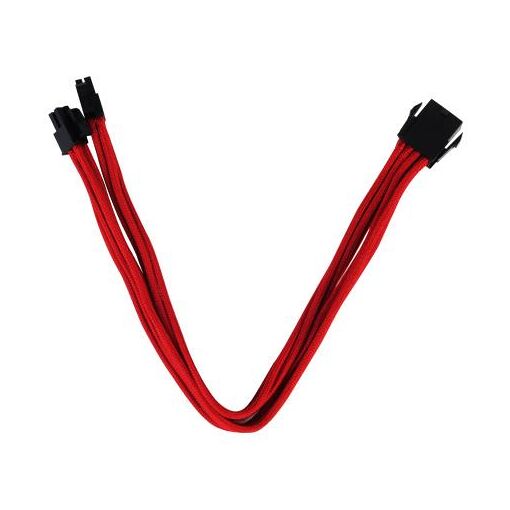 Silverstone PP07 - Extensión de cable de alimentación - 8 pines EPS12V (F) a 8 pines EPS12V (M) - 30 cm - Rojo