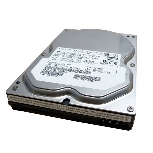 Hitachi Deskstar 40GB HDD, 7200 RPM, 3.5 SATA II, 2MB Cache