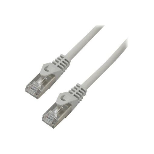 MCL Éco - Câble RJ-45 Cat6 - 10m - Paire torsadée écrantée (F/UTP) - Moulé, verrouillé, sans crochet - Gris