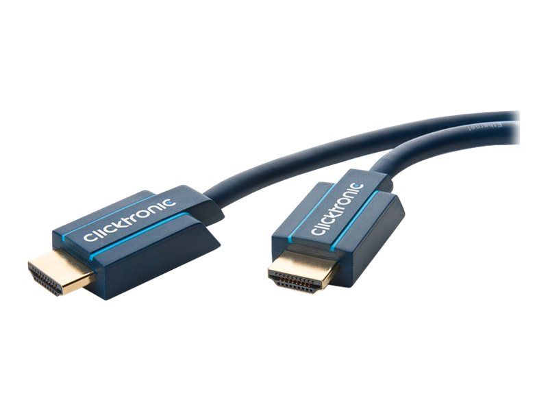Wentronic ClickTronic CLICK C - HDMI Cable with Ethernet - 12.5m, Dual Shielding, 4K Support