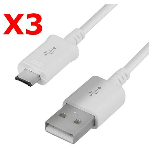 X3 Universal USB / Micro USB Cable - White
