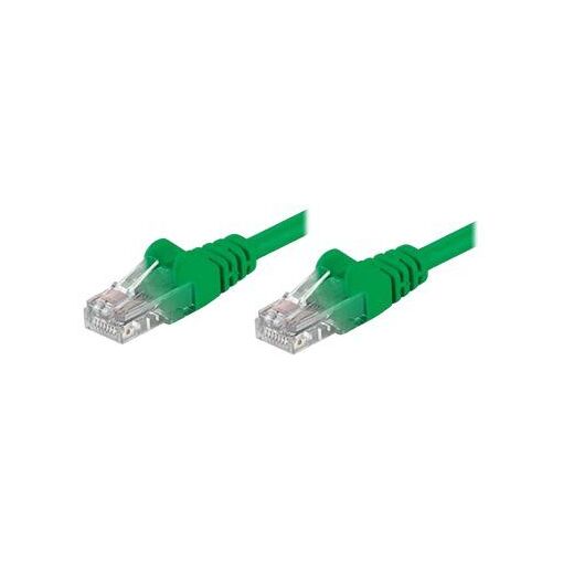 IC Intracom RJ-45 (M) to RJ-45 (M) Cable - 1m - UTP - CAT 5e - Straight, No Hook - Green