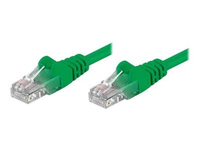 IC Intracom RJ-45 (M) to RJ-45 (M) Cable - 1m - UTP - CAT 5e - Straight, No Hook - Green