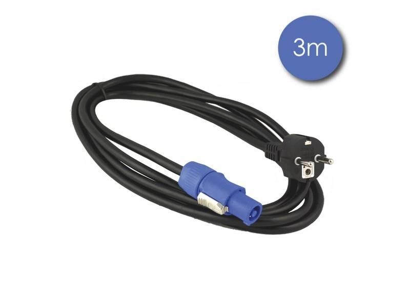 Powercon Power Cable - 16A Male to Female, 3.0m