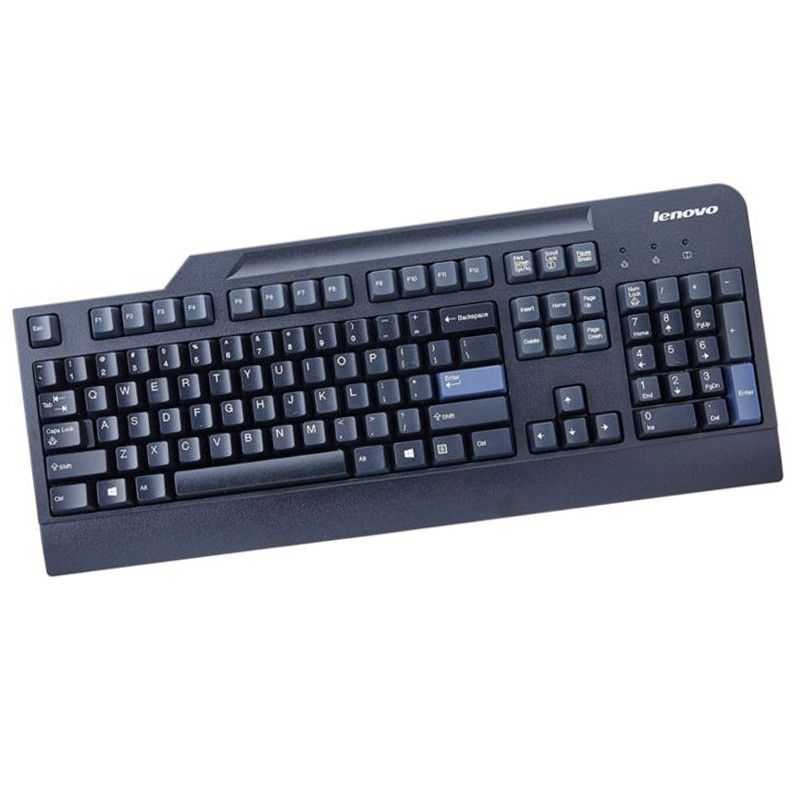 Lenovo KB1021 QWERTY USB Black Keyboard