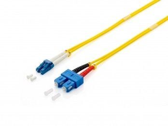Digital Data Communications ST (M) Single-Mode Fiber Optic Cable - 3m, Duplex, 9/125 μm, OS2, Halogen-Free, Yellow