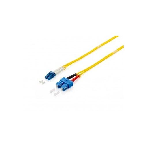 Digital Data Communications ST (M) Single-Mode Fiber Optic Cable - 3m, Duplex, 9/125 μm, OS2, Halogen-Free, Yellow