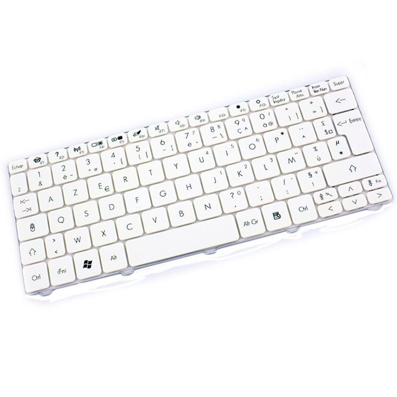 Acer Packard Bell AZERTY Keyboard - White