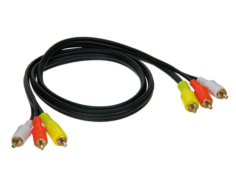 ACV 1m A/V Cable with RCA Connectors