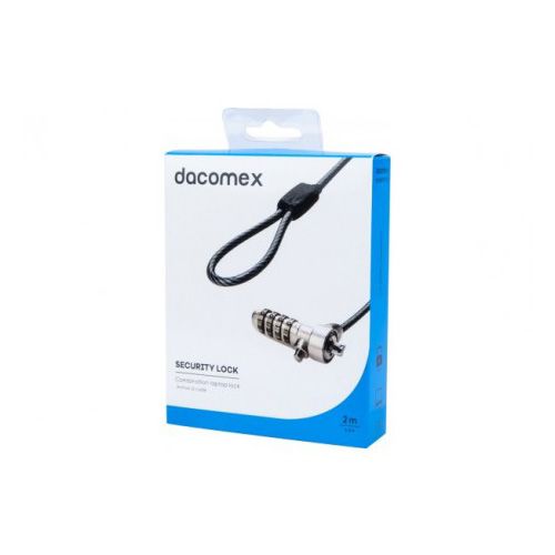 DACOMEX Laptop Security Cable - 4-Digit Lock, 2m
