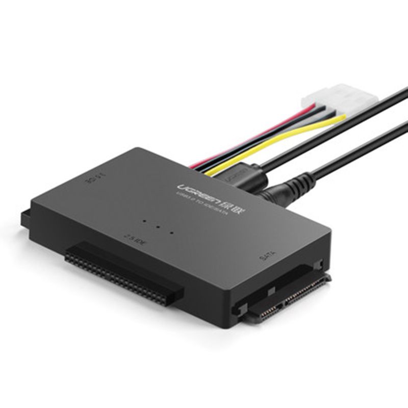 Adaptador conversor UGREEN USB 3.0 a SATA/IDE de 1 metro para discos duros de 2,5 pulgadas o 3,5 pulgadas