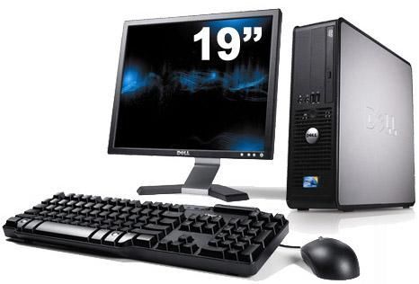 Dell Optiplex 380 SFF Desktop + 19" Monitor - Intel Celeron E3300 / 2.50 GHz - 2GB RAM - 160GB HDD - DVD - Gigabit Ethernet - Windows 7 Professional
