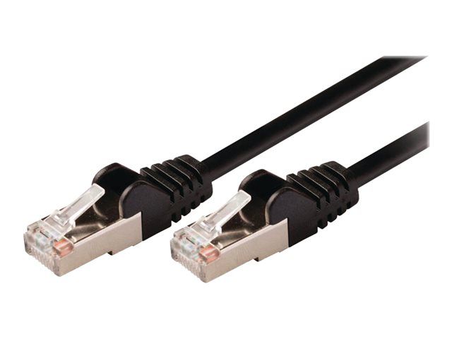 Nedis Network Cable - RJ-45 (M) to RJ-45 (M) - 50cm - SF/UTP - CAT 5e - Molded, Round - Black