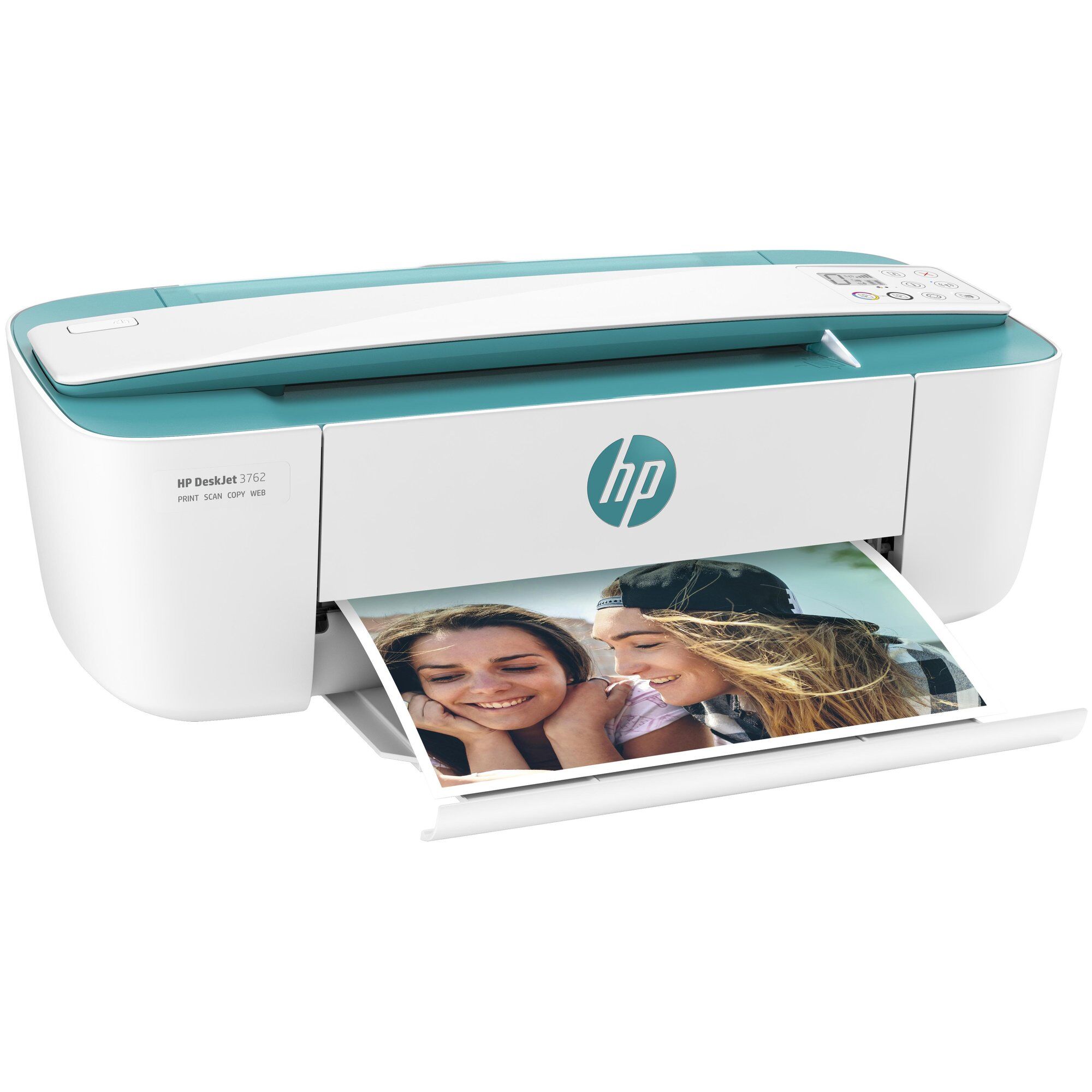 HP DeskJet 3762 Wireless All-in-One Color Printer, Instant Ink; Copier, Scanner