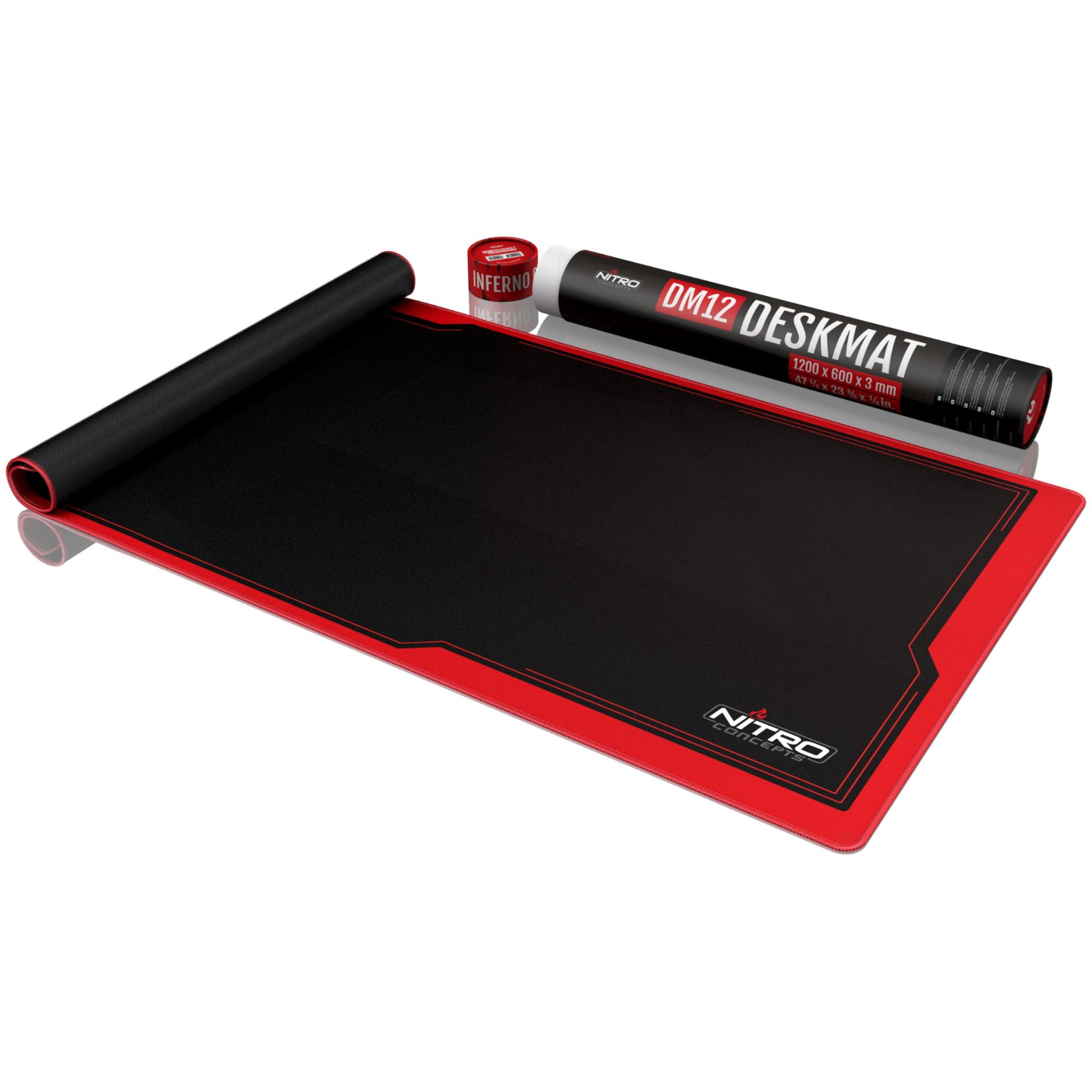 Tapis de souris de jeu Nitro Concepts DM12 Noir et Rouge