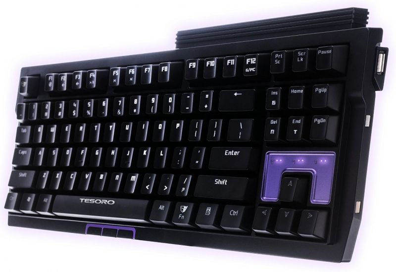 Teclado mecánico de juego Tesoro Tizona USB (Azul Kailh)