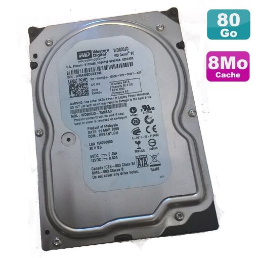 Western Digital Caviar SE 80GB SATA 3.5" Hard Drive
