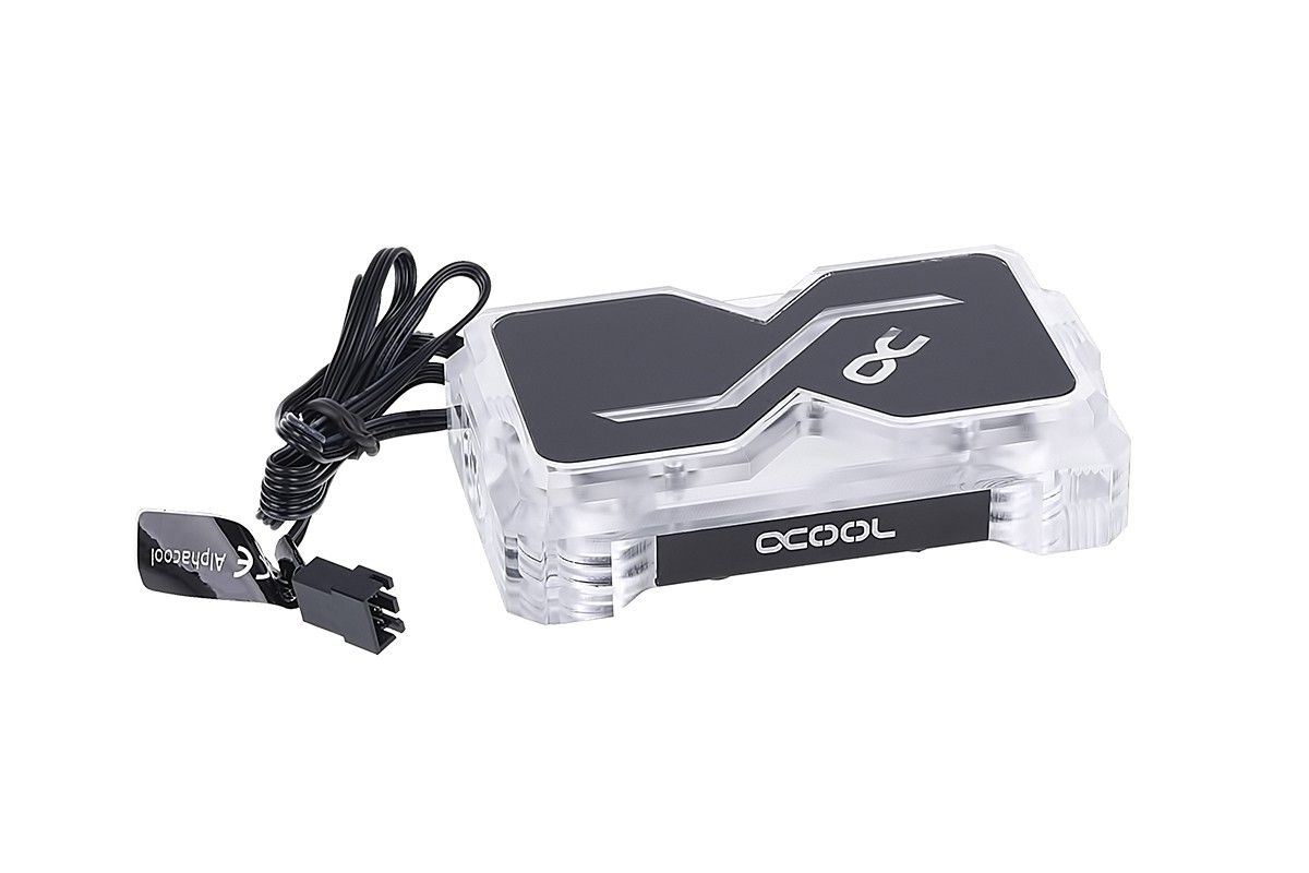 Alphacool GPX SLI Connector - Dual Plexi - Addressable RGB - 3 PCI-E Spaces