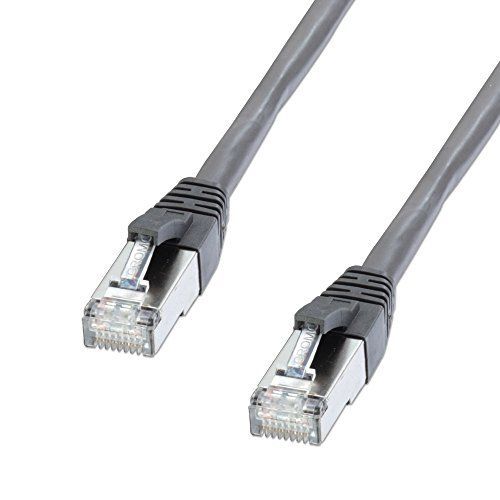 Lindy CROMO - RJ-45 (M) to RJ-45 (M) Connector Cable - 10m - SFTP, PiMF - CAT 6e - Molded, No Hook - Anthracite