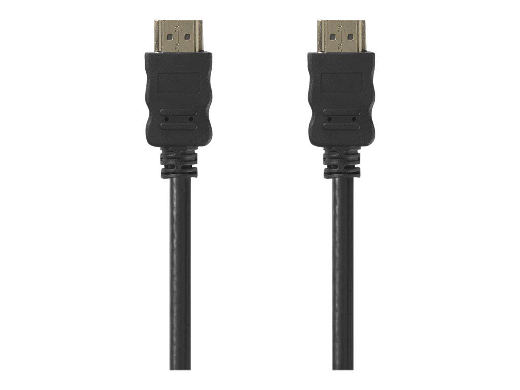 Nedis HDMI Cable with Ethernet - 1.5m, Black, Round, 4K Support