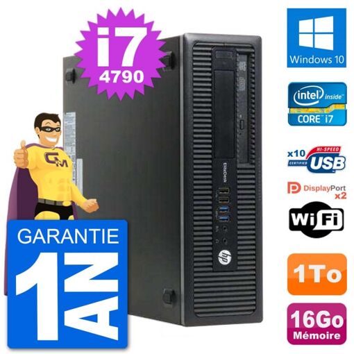 Portátil HP EliteDesk 800 G1 - 16GB de RAM, 1TB de disco duro, Windows 10