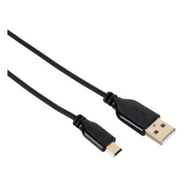 Hama 0.75m USB 2.0 Mini-B to USB A Cable, Black