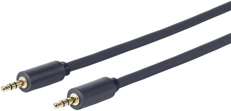 VivoLink Audio Cable - 3.5mm Stereo Male to Male - 30m - Double Shielded - Black