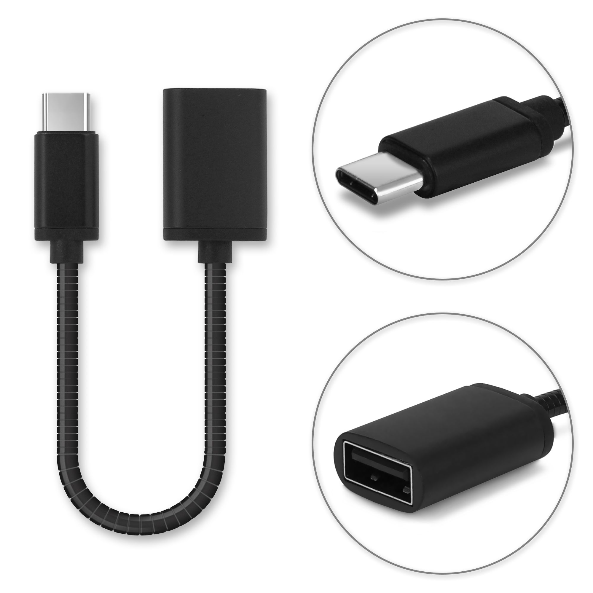 Cable USB OTG Subtel para Wiko View 3 Pro - Adaptador OTG
