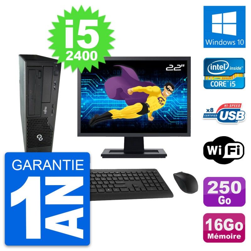 Fujitsu E500 DT 22-Inch Desktop PC
