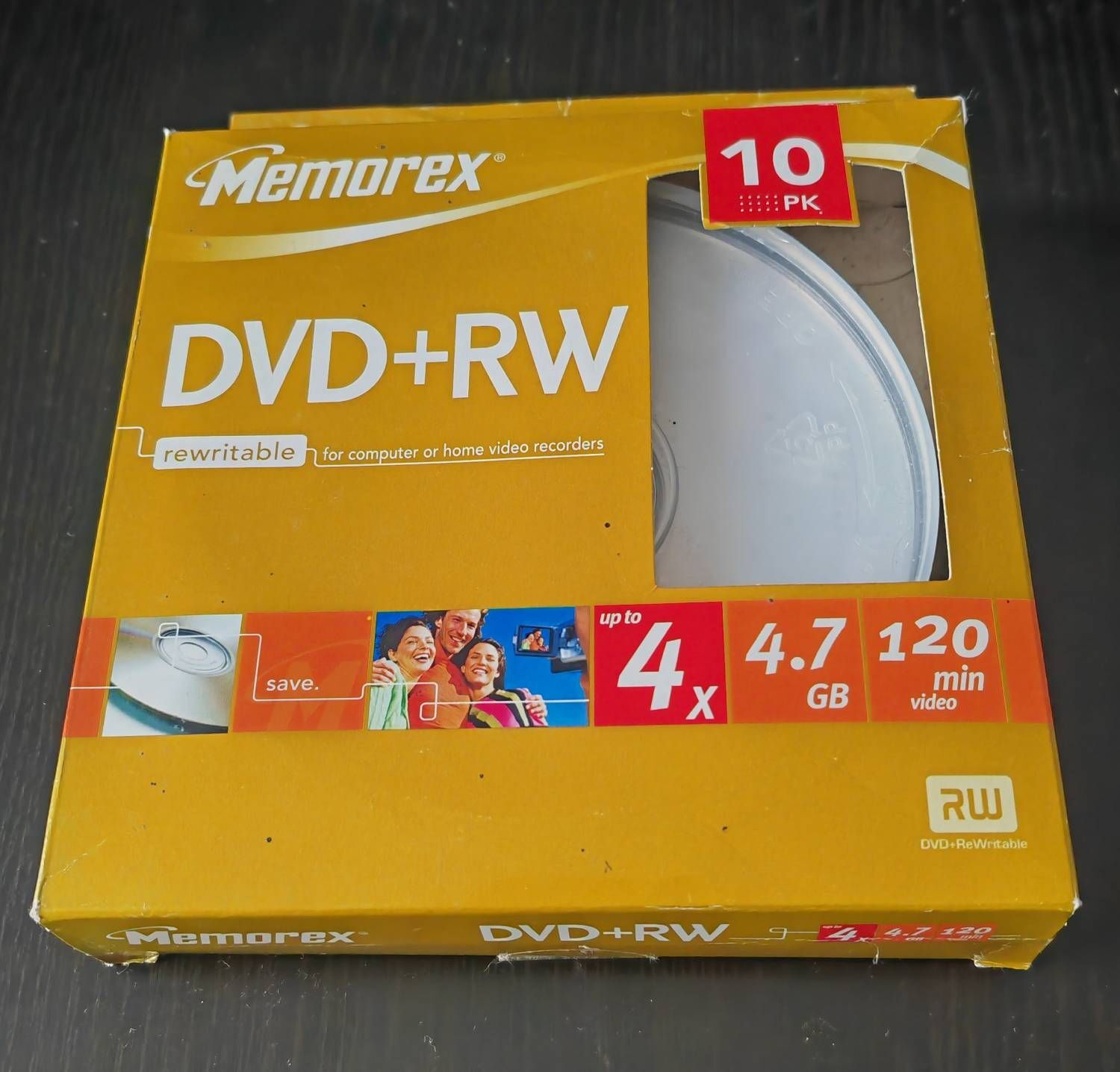 Imation Corp. - 10x DVD+RW 4.7GB (120 minutes) 4x Write-Once Spindle