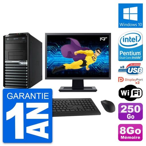 Acer Veriton M4630G 19-inch Desktop PC - Intel Pentium G3220, 8GB RAM, 250GB HDD, Windows 10, WiFi
