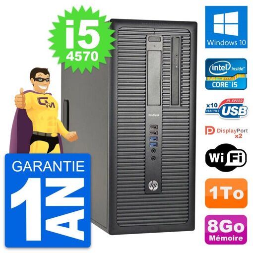 HP ProDesk 600 G1 Desktop PC - Intel i5, 8GB RAM, 1TB HDD, Windows 10