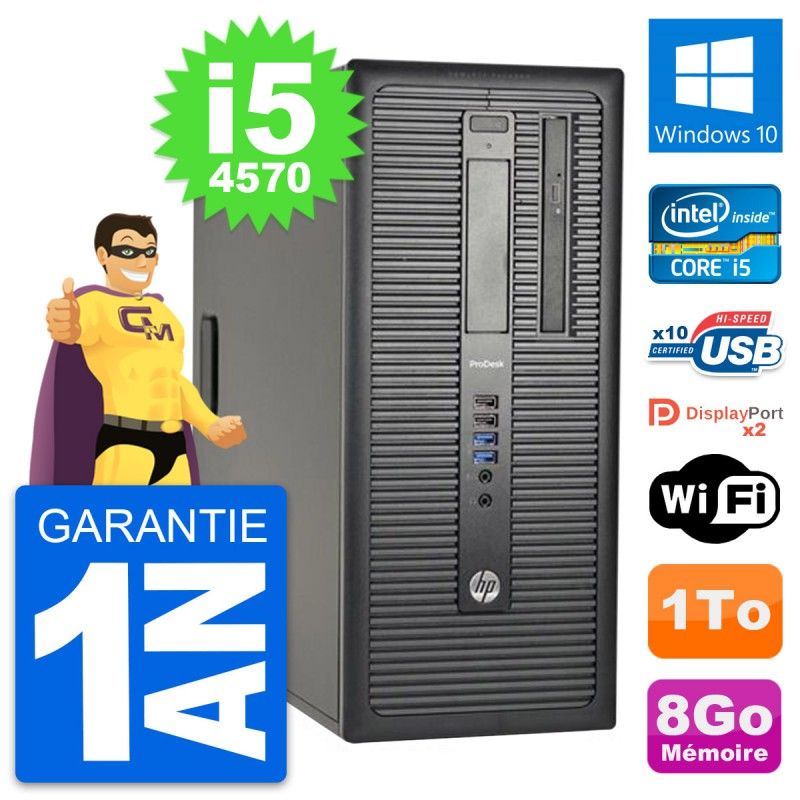 HP ProDesk 600 G1 Desktop PC - Intel i5, 8GB RAM, 1TB HDD, Windows 10