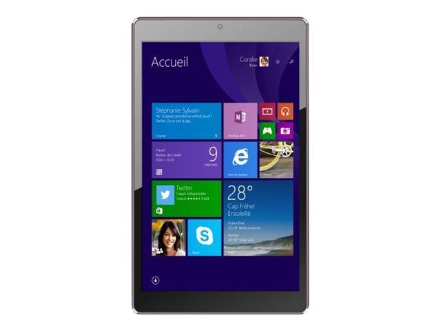 Haier Pad W800 - Tablet with Detachable Keyboard - Atom Z3735G / 1.33 GHz - Windows 8.1 with Bing - 1GB RAM - 16GB eMMC - 8" IPS Touchscreen 1280 x 800 - HD Graphics - Black