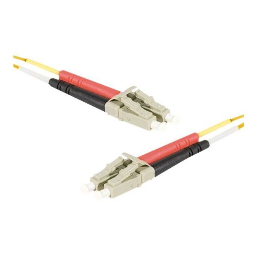 Cable de conexión Exertis Connect LWL ECO - 3 m LC/UPC multimodo (M) a LC/UPC multimodo (M) de fibra óptica - dúplex - 62,5 / 125 micrones - OM1 naranja